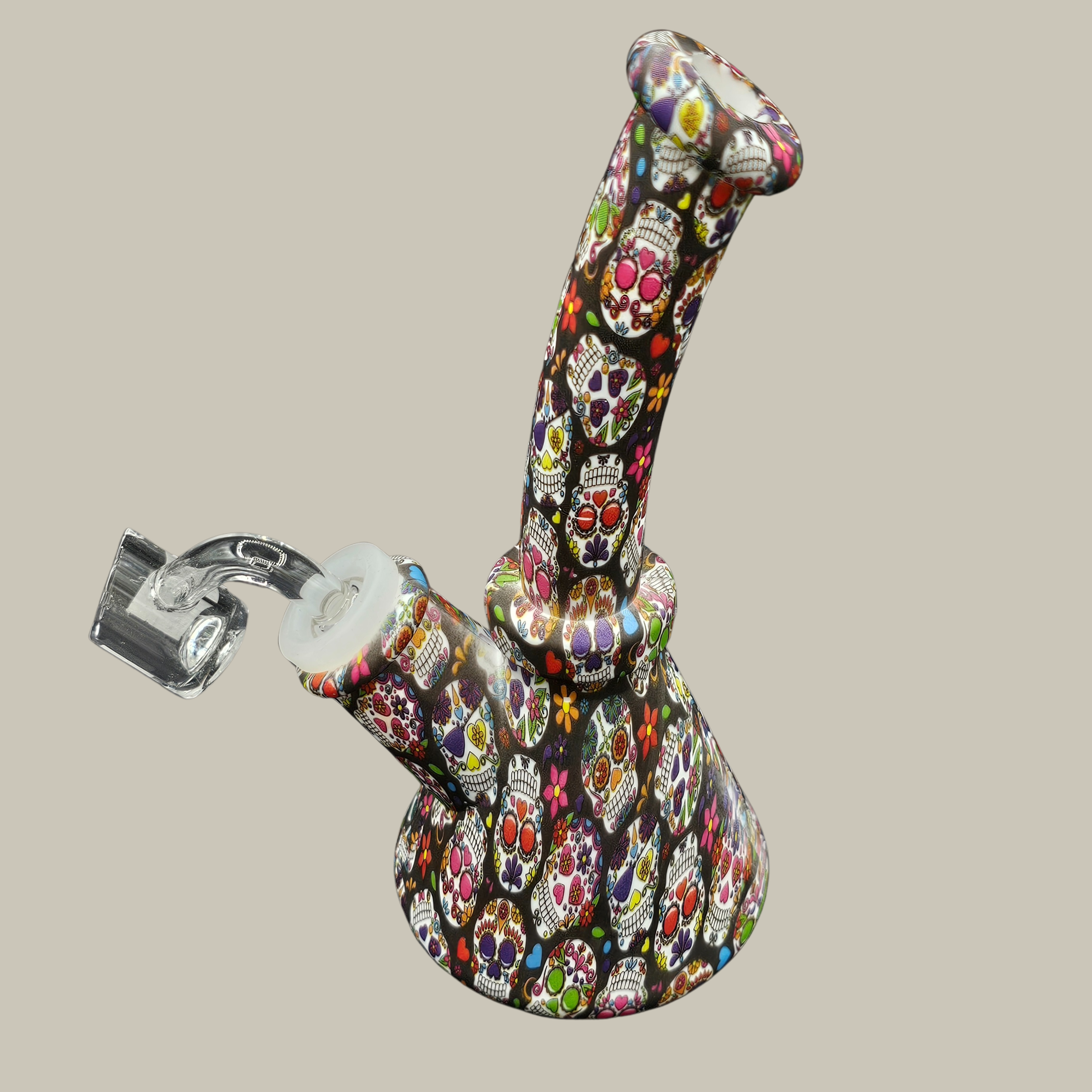 Tattoo Beaker Bong with Banger